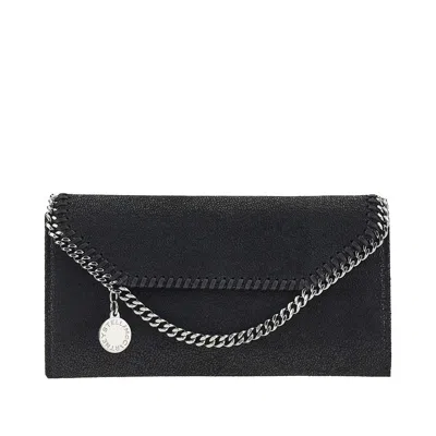 Stella Mccartney Llet With Falabella Shoulder Strap In Black