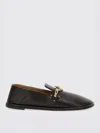 Stella Mccartney Loafers Flat Sole Round Toe Gold-tone Hardware In Braun