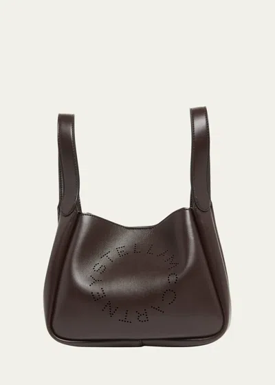 Stella Mccartney Logo Alter Mat Vegan Leather Crossbody Bag In 2012 Chocolate Br
