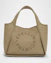 Stella Mccartney Logo Alter Suede Shoulder Bag