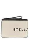 Stella Mccartney Logo Bag Clutch Beige