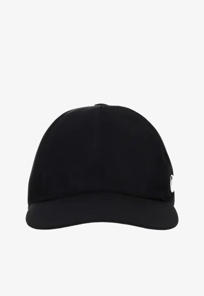 Stella Mccartney Logo Baseball Cap In Black