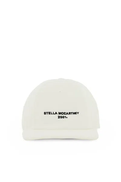 Stella Mccartney Logo Baseball Cap In Frost (white)