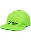 Stella Mccartney Logo Baseball Cap In Green