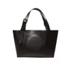Stella Mccartney Logo Belt Crossbody Tote Bag In Brown