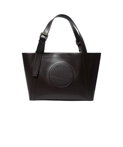 Stella Mccartney Logo Belt Crossbody Tote Bag In Brown