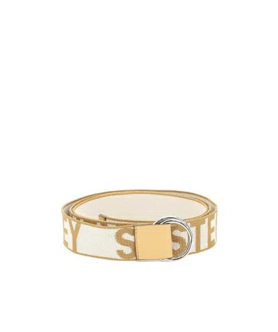 Stella Mccartney Logo Belt In White