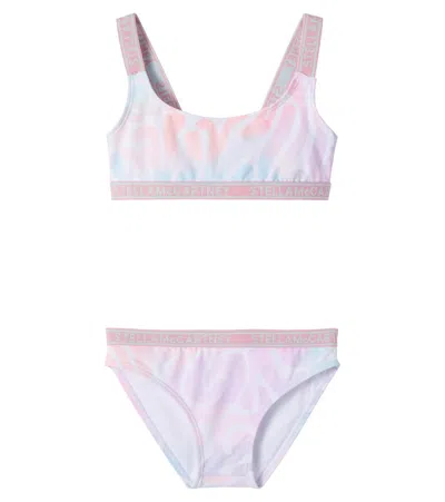 Stella Mccartney Kids' Logo Bikini In Multi