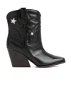 Stella Mccartney Logo Boots In Black