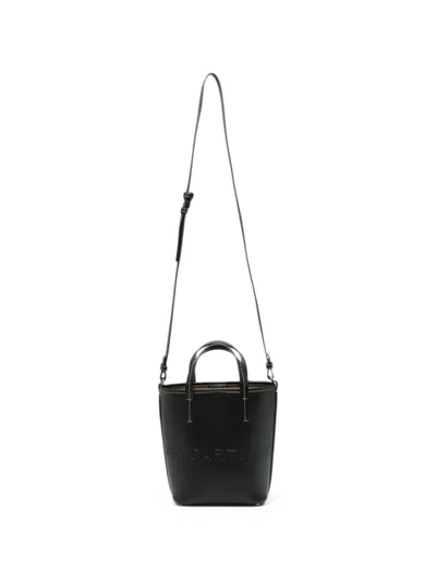 Pre-owned Stella Mccartney Logo Bucket Bag In Black