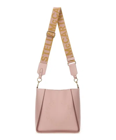 Stella Mccartney Logo Bucket Bag In Pink