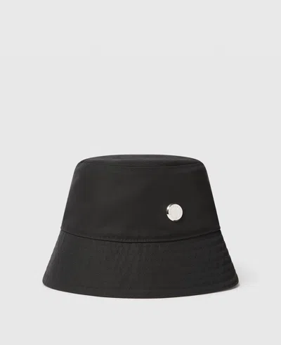 Stella Mccartney Logo Bucket Hat In Black