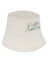 Stella Mccartney Bucket Hat With Logo In Neutral