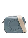 Stella Mccartney Womens Blue Lagoon Circle Faux-leather Cross-body Bag In Blue