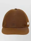 Stella Mccartney Logo Cap Curved Brim Panelled Design Top In Brown
