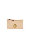 Stella Mccartney Logo Card Bag In Nude