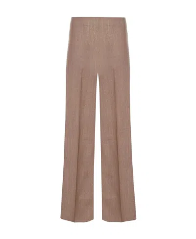 Stella Mccartney Logo Casual Pants In Brown