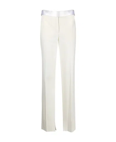 Stella Mccartney Logo Casual Trousers In White