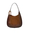 Stella Mccartney Logo Casual Wandering Handbag In Brown