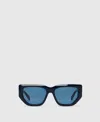 Stella Mccartney Logo Cat-eye Sunglasses In Navy
