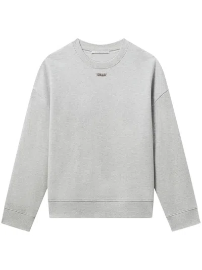 Stella Mccartney Logo-charm Sweatshirt In Grau