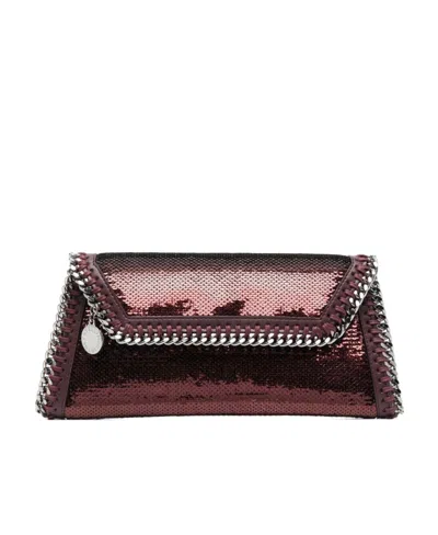 Stella Mccartney Logo Clutch In Multicolor