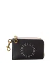 Stella Mccartney Logo Coin Zip-pouch In Black