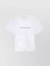 Stella Mccartney Stella Mc Cartney White Crew Neck T Shirt With Logo In White