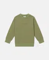 Stella Mccartney Logo Crewneck Sweatshirt In Green