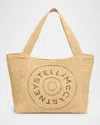 Stella Mccartney Logo Crochet Raffia Tote Bag