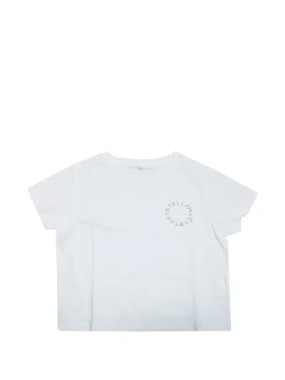 Stella Mccartney Logo Crop T-shirt In White