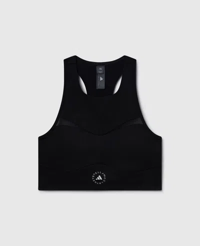 Stella Mccartney Logo Cropped Training Top In Black