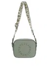 Stella Mccartney Logo Cross Body Bag In Green