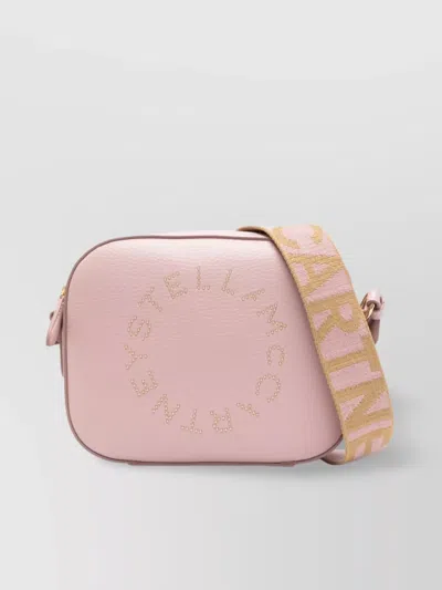 Stella Mccartney Logo Crossbody Bag Adjustable Strap In Pink