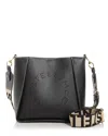 Stella Mccartney Logo Crossbody In Black