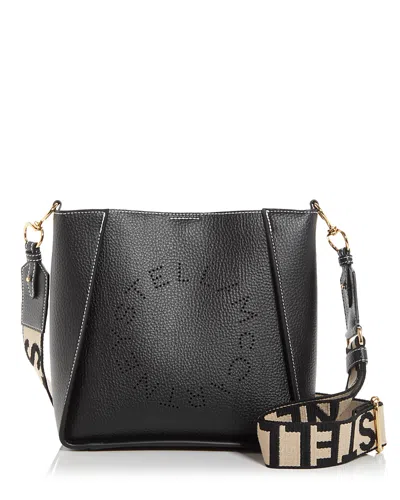 Stella Mccartney Logo Crossbody In Black