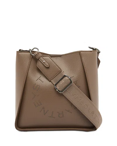 Stella Mccartney Logo Crossbody Bag In Gray