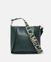 Stella Mccartney Logo Crossbody Bag In Green