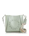 Stella Mccartney Logo Crossbody Bag In Sage