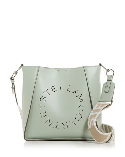 Stella Mccartney Logo Crossbody Bag In Sage