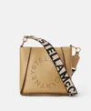 Stella Mccartney Logo Crossbody Bag In Sand