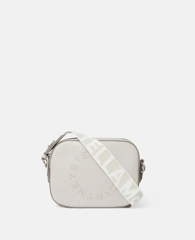 Stella Mccartney Logo Crossbody Camera Bag In Fog Grey