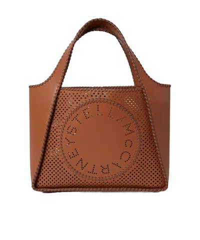 Stella Mccartney Logo Crossbody Tote Bag In Brown