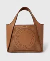 Stella Mccartney Logo Crossbody Tote Bag In Brandy