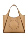 Stella Mccartney Logo Tote Bag With Strap In Brown