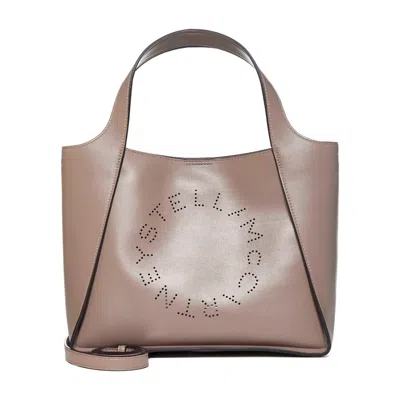 Stella Mccartney Logo Crossbody Tote Bag In Brown