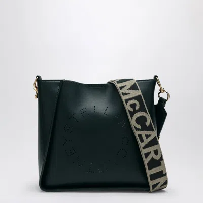 STELLA MCCARTNEY STELLA MCCARTNEY LOGO DARK GREEN SHOULDER BAG