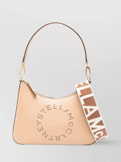 Stella Mccartney Logo Detachable Strap Shoulder Bag In Pink