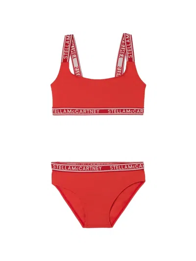 Stella Mccartney Logo-detail Bikini In Red