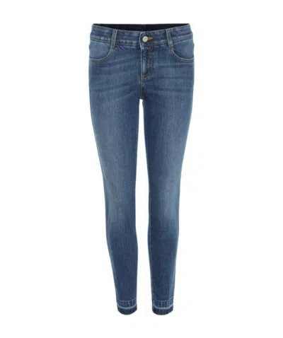 Stella Mccartney Logo Detail Jeans In Blue